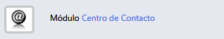 Modulo de centro de contactos