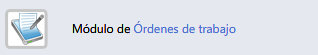 Modulo de ordenes de trabajo